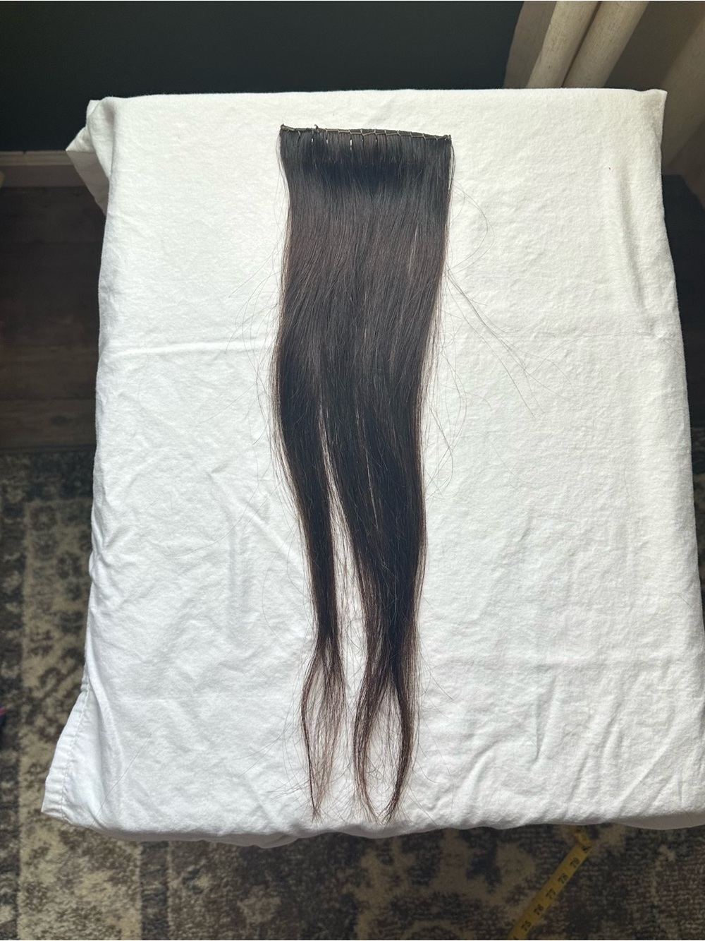 Bellami Off Black/mocha Cream Flex Weft 18” Human Hair Extensions - Picture 5 of 11
